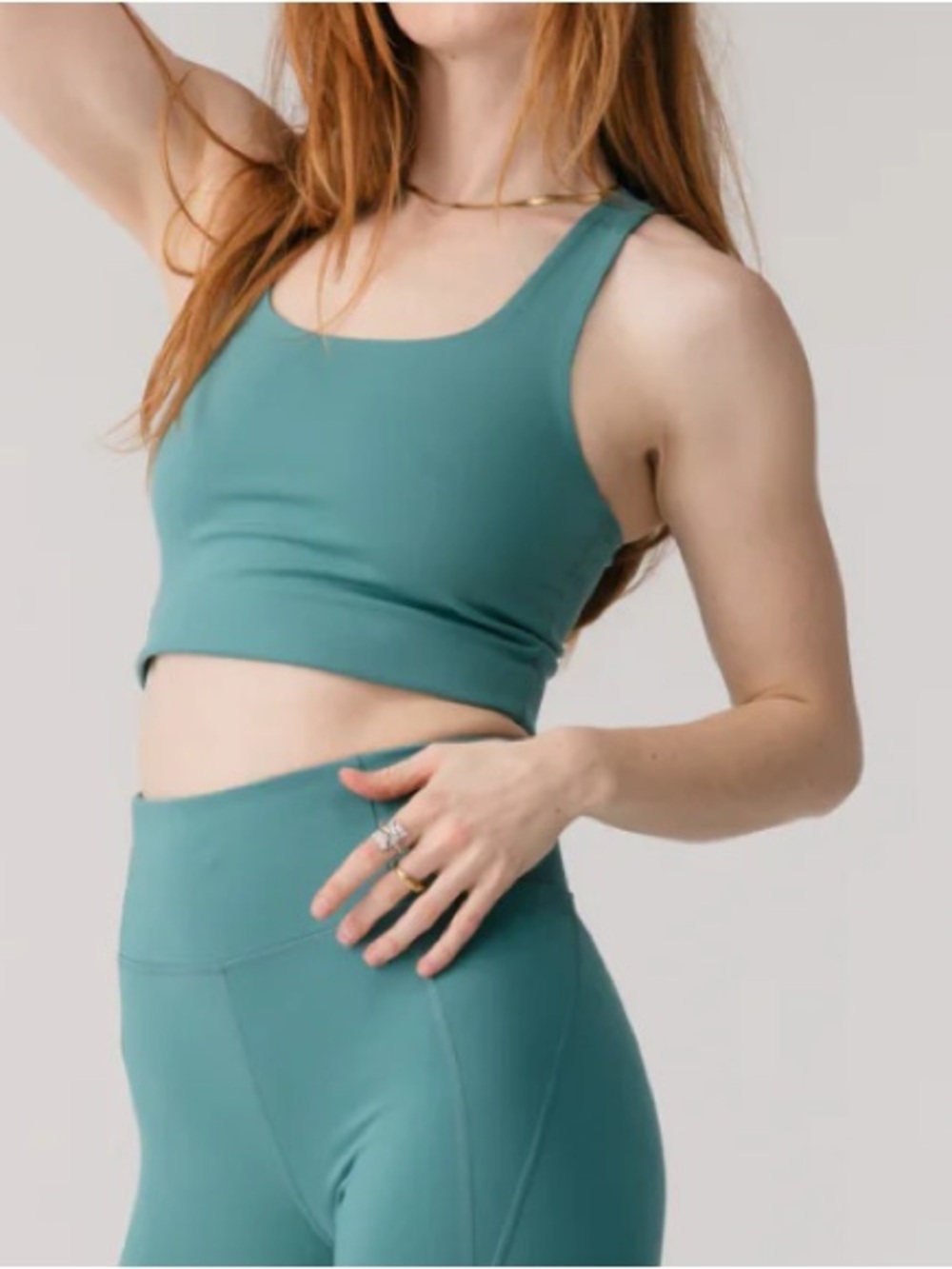 Girlfriend Collective teal sports tank Nice condition